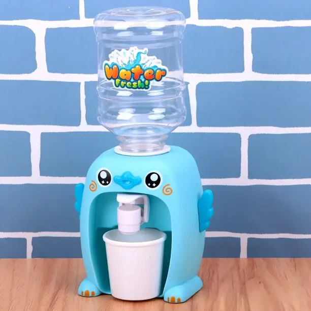 Children's Play House Toy Water Fountain, Fun Cute Pig Press Water Simulation Beverage Machine, Juice Machine For Boys And GirlsBlue Meng Duck (send Hard Cup)Nosize Gao Jinjia unisex