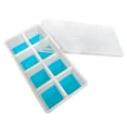 thumbnail image 2 of Bandeja de silicona para cubitos de hielo con tapa, tipo prensa, base blanda | Molde apto para alimentos, ideal para paletas heladas y comida para bebés, 2 of 5