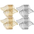thumbnail image 3 of Miangastore Bracelet à Revers Durable Forme Creuse Bijoux pour Femmes 4 Pcs, 3 of 8