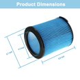 thumbnail image 4 of Filtros de Repuesto Ridgid para WD5500 WD0671 WD6425 Paquete de 2, 4 of 6