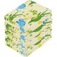 thumbnail image 3 of Coolnut Elephants and Crocodiles Washcloths Towels, Highly Absorbent and Soft Cotton Face Cloths, 2 Pack Quick Dry Wash Cloths - 12 X 12 Inches Washcloth Gift, 3 of 7