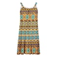 thumbnail image 4 of SMihono Robes d'Été Bohémiennes pour Femmes Grande Taille Confortables Mode Décontractée Sans Manches Col Rond Robe Imprimée, 4 of 5