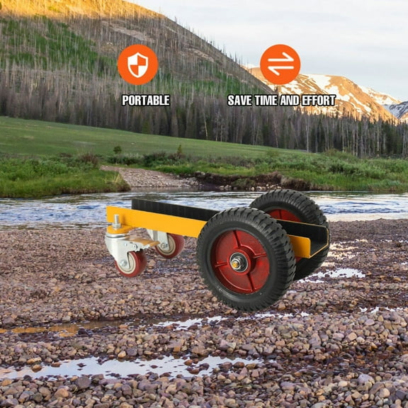 SUDEG Panel Dolly Heavy Duty Door Cart 500KG Capacity Slab Dolly Adjustable Drywall Mover with Solid Wheels Panel Cart for Drywall Sheet Material Handling All Terrain Moving