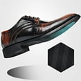 thumbnail image 4 of Hoshose Mens Dress Shoes Leather Low Heel Work Business Formal Shoes Comfort, 4 of 9