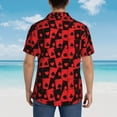 thumbnail image 3 of Lsque Playing Cards pattern Hawaiian Shirt for Men, Unisex Summer Beach Casual Short Sleeve Button Down Shirts-XX-Large, 3 of 9