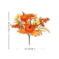 thumbnail image 3 of Fall Decor, 4Pcs 11.8 Inch Artificial Autumn Pumpkin Berry Maple Leaves Stems Picks Vase Decorations For Home Harvest Holiday Halloween Thanksgiving Table Centerpiece Indoor Decor, 3 of 5
