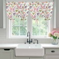 thumbnail image 4 of Easter Balloon Curtains 63 Inch Length for Living Room/Bedroom, Spring Rabbit Ears Eggs Carrots Floral Green Plaid Rod Pocket Privacy Door Curtains Decorative Tie Up Shade for Window 52"x63", 4 of 8