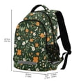 thumbnail image 2 of FORMRS Kids School Backpack Elementary Student Unisex Travel Bookbag with Reflective Stripes, Orange Flowers, 2 of 7