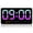 Pink, variant on Lzvxtym Digital Wall Clock 8.5 Inch Display LED Alarm Clock 3 Levels Brightness Wall Clock,with Date Week Temperature,Blue