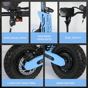 Fast Electric Scooter for Adults, GT08 5600W Dual Motor Off-Road E-Scooter, 50 MPH Top Speed & 46 Miles Long Range, 11 Fat Tires Foldable Motorized Scooter, 60V 27AH