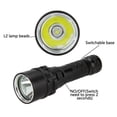 thumbnail image 6 of SPRING PARK Scuba Diving Flashlight Dive Torch Waterproof Underwater LED Submarine Lights Holder for Under Water Deep Sea Cave at Night, 6 of 7