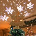 thumbnail image 5 of Decoración de estrella para árbol de Navidad, proyector de luz giratorio en 3D, 5 of 5