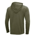 thumbnail image 4 of Sudadera con capucha informal a la moda para hombre, cuello redondo sólido, manga larga, bolsillo con cremallera, Tops, suéter deportivo para exteriores Pompotops  oipoqjl52791, 4 of 6