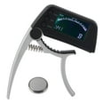 thumbnail image 2 of Guitar Capo Tuner Clip, Clear LCD Screen Ensitive Precise Clip Clamps Tightly Professional Environment Guitar Capo Tuner  for Guitar Tuning for Guitar Tone Silver,Golden, 2 of 7