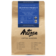 Organic High Altitude Espresso Decaf Blend - Heavenly Project High Altitude Decaf Blend - Dark Roast - USDA Certified Organic - Whole Bean - Roasted in Miami, FL (12 oz)