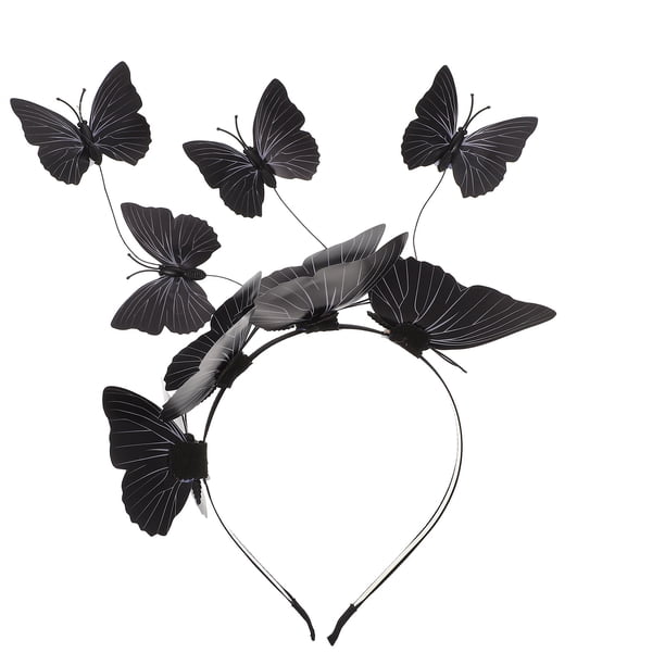 KAKOWELY Diadema de mariposa para fiesta, aro para el pelo, diadema de Halloween, tocado para disfraz