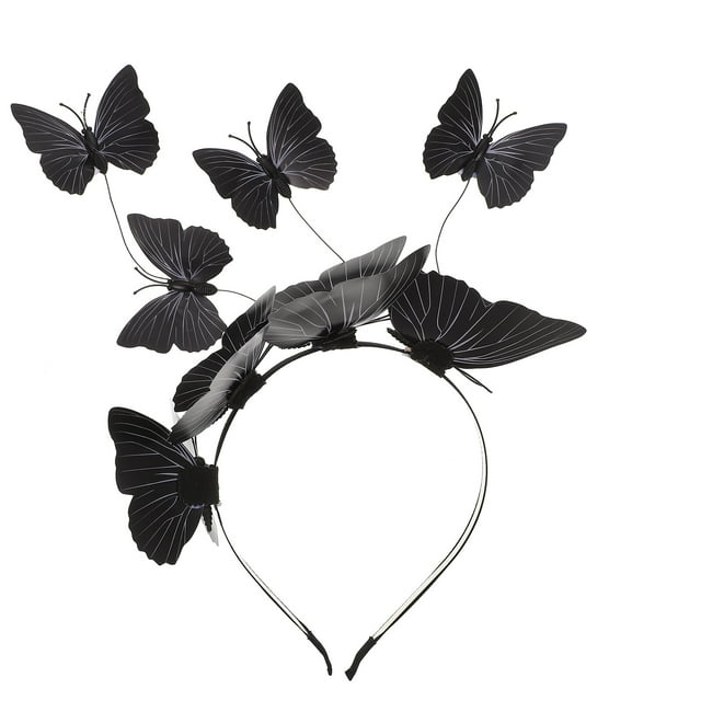 FELTECHELECTR Diadema de mariposas para el pelo, diadema de mariposas, tocado para niña