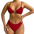 thumbnail image 3 of Afdoent Women's Bikini Sets Womens Swimwear Summer Two Piece Swimsuit Adjustable Strap Beach Bikini Vintage Swimwear, 3 of 7