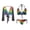 Rainbow, variant on Rainbow Print 3 Piece Swimsuits for Women Sexy Bikini Sets LGBT Pride Bathing Suit with V Neck Tie Shrug Cardigans Y2K 2025