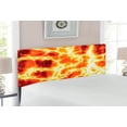 thumbnail image 2 of Burnt Orange Headboard, Hot Lava Texture Bursting Volcanic Heated Magma Image Warm Colored, Upholstered Decorative Metal Bed Headboard with Memory Foam, Full Size, Orange and Yellow, by Ambesonne, 2 of 4