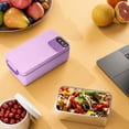 thumbnail image 4 of Binwennn Contenants à Sandwich Réutilisables à Fermeture Éclair pour Collation à Plat pour Enfants, Lunch Chauffant, Lunch Autochauffant, Modèle Sans Fil Rechargeable avec Acier Inoxydable de Qualité Alimentaire 304 de 3200mAh, Grande Capacité de 1 L, 4 of 6