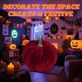 thumbnail image 5 of BESTSKY Pumpkins for Decorating,Mini Plush Display Halloween Pumpkins,Realistic Colorful Pumpkin Fall Kitchen Decor,Red, 5 of 7