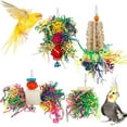 thumbnail image 7 of ZeenArt Bird Parakeet Toys, Bird Loofah Toys Foraging Hanging Toy for Cockatiel Conure African Finches, 7 of 7