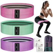 Marsonline Resistance Bands for Legs and Butt Exercise Bands, 3 Levels Workout Bands, 3 Color Nylon