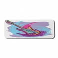 thumbnail image 1 of Music Computer Mouse Pad, Illustration of Electric Guitar Modern Musical, Rectangle Non-Slip Rubber Mousepad Large, 31" x 12" Gaming Size, Lavender Magenta, by Ambesonne, 1 of 2