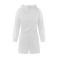 thumbnail image 4 of KyCheLot Womens Jumpsuit Short Fall Hooded Long Sleeve Back Hollow out Loose Sweatsuits Clothes, 4 of 7