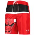 thumbnail image 2 of Men's G-III Sports by Carl Banks Red Chicago Bulls Sea Wind Swim Trunks, 2 of 3