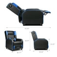 thumbnail image 2 of GTRACING Gaming Recliner Chair Bluetooth Speakers Footrest Racing Style Single Living Room Sofa PU Leather Home Theater Seating Massage Lumbar Support, Blue, 2 of 7
