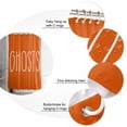 thumbnail image 6 of Halloween Ghost Text Orange Shower Curtain Set ，Waterproof Fabric Shower Curtains Shower Curtains for Bathroom,Bathroom Decor 72"x84", 6 of 6