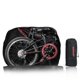 thumbnail image 2 of Portabicicletas plegable impermeable de 20 pulgadas, bolsa de almacenamiento para transporte de bicicletas, cubierta antipolvo (Biack), 2 of 5