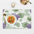 thumbnail image 4 of Placemats Set of 6 Watercolor Grapes Fabric Placemats 12x18 Inch Square Placemat for Kitchen Table Heat Resistant, Easy to Clean Table Placemats, 4 of 5