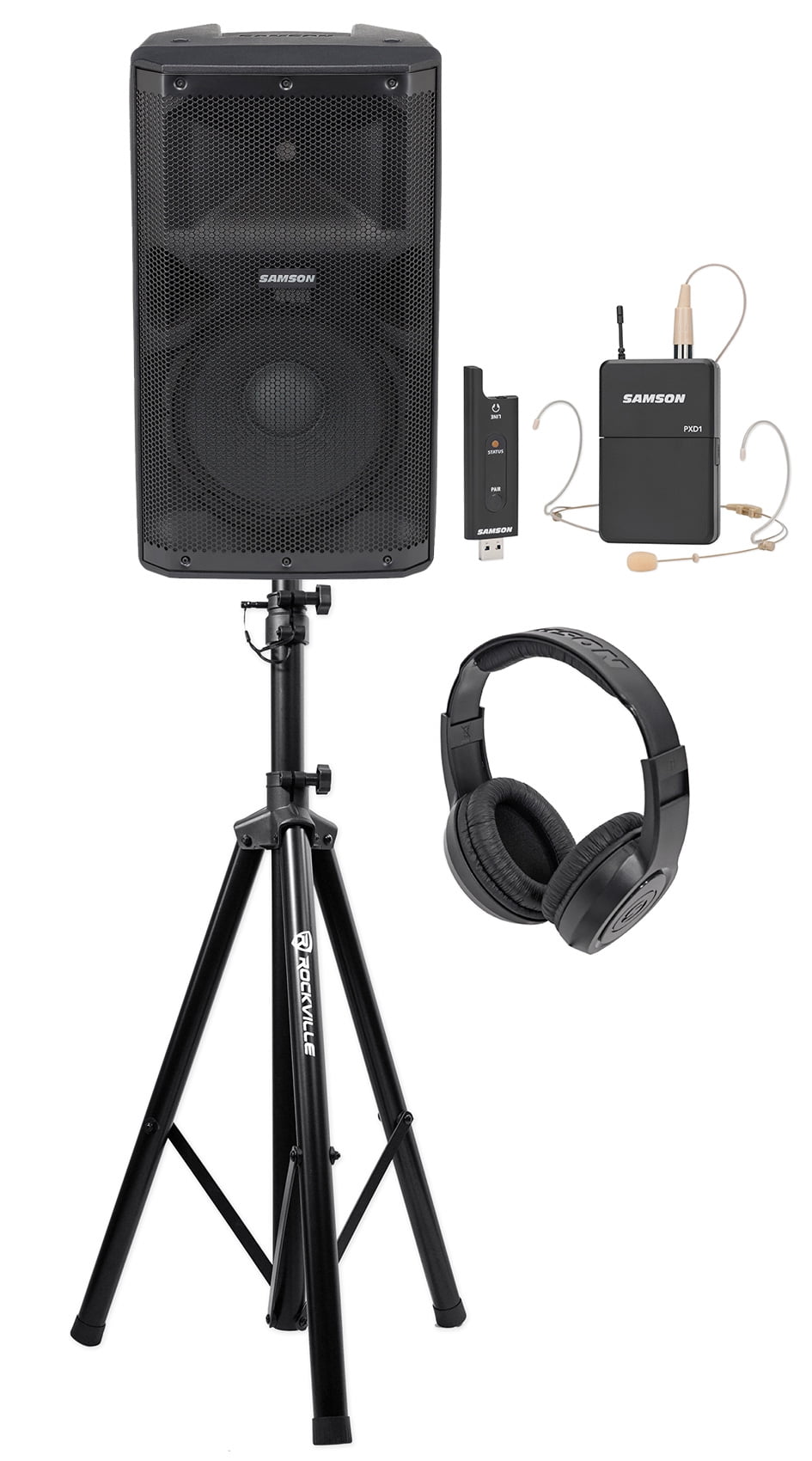 Bluetooth+Wireless Headset Mic 