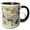 Black/White, variant on 3drose, Rhode-island State Flag, 11oz Two-tone Black Mug
