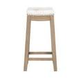 thumbnail image 2 of Linon Claridge 26" Backless Wood Counter Stool, Rustic Brown/Coastal, Includes 1 Stool, 2 of 5