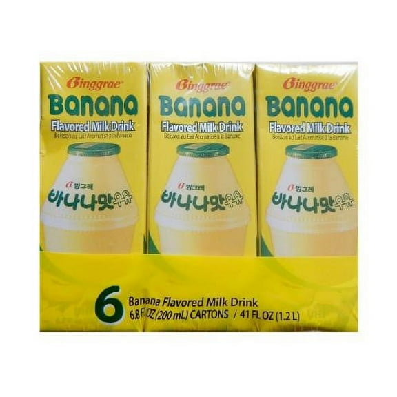 Binggrea Milk Drink, Banana, 6 Ct