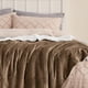 thumbnail image 4 of Manta de cama con forro polar sherpa, tamaño doble, camel, 4 of 7