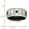 thumbnail image 7 of Edward Mirell Black Ti & Sterling Silver Brushed & Polished Spinel Ring, 7 of 7