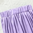 thumbnail image 4 of Purple Girls 2 Piece Outfit Set: Sleeveless Vest & Pleated Wide Leg Pants, Kids to Kids Party & Dressy Casual Clothes,Size 6-7T, 4 of 7