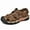 Brown, variant on Lopsie men's summer leather sandals breathable casual beach men's sandals closed toe crash brown sandals US size 6