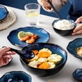 thumbnail image 4 of European Retro Kiln Glaze Starry Sky Ceramic Tableware Household Tableware Fruit Salad Dishes Restaurant Main Course Plate, 4 of 5