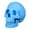 Blue, variant on Realistic Resin Skull Decor Skeleton Head Statue in Multiple Colors, Human Bone Skull Model for Halloween Graveyard Outdoor, Home Party Table Bookshelf Decoration Accent 4.5x6.5x7.5 Inch