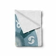 thumbnail image 2 of Zodiac Soft Flannel Fleece Throw Blanket, Illustration with Signs Set and Outer Space Universe Star Galaxy Cosmos Theme Design, Cozy Plush for Indoor and Outdoor Use, 60" x 80", Green, by Ambesonne, 2 of 6
