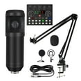 thumbnail image 1 of Condenser Microphone with V8S Live Sound Card(Optional)for Live Streaming,Singing,Gaming, 1 of 7