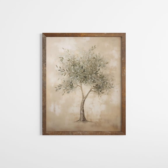 Olive Tree Wall Art Print Muted Color Rustic Farmhouse Décor Muted Olive Tree Vintage Farmhouse Wall Décor Italian Countryside Art Poster, Unframed Poster Size 8x12 F03.1.15l1156