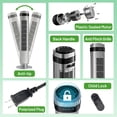 thumbnail image 6 of Atilioo Tower Fan with Remote, 35" Bladeless Standing Floor Fan with 5 Speeds, 64° Oscillation,12H Timer, Quiet Operation & Sleep Mode, Gray, 6 of 9