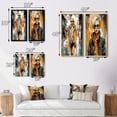 thumbnail image 4 of Designart "Stylish Blonde III" Fashion Framed Wall Art Set Of 2 - Orange Fashion Framed Wall Art Set Of 2, 4 of 7
